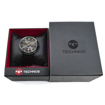 TECHNOS テクノス 腕時計 電池式 ブラック T9C14BB メンズ【中古】