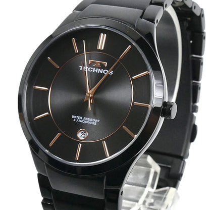 TECHNOS テクノス 腕時計 電池式 ブラック T9C14BB メンズ【中古】
