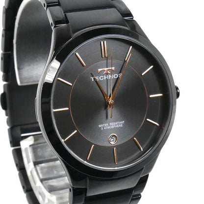 TECHNOS テクノス 腕時計 電池式 ブラック T9C14BB メンズ【中古】