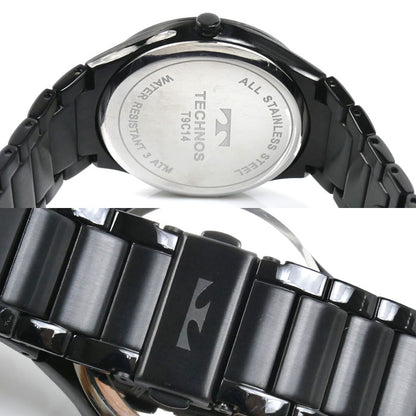 TECHNOS テクノス 腕時計 電池式 ブラック T9C14BB メンズ【中古】