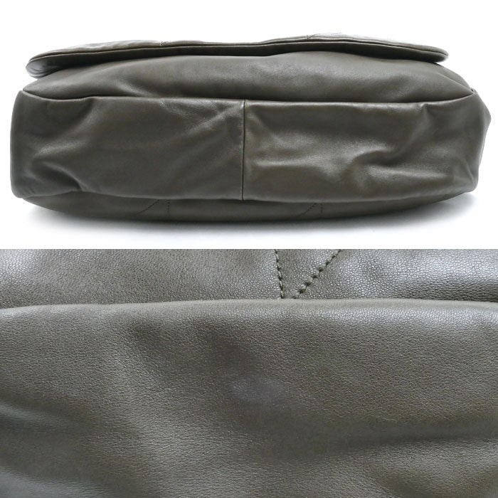 SAINT LAURENT サンローラン ジェイミー 4.3 ラージ ショルダーバッグ カーキ 742431 レディース【中古】