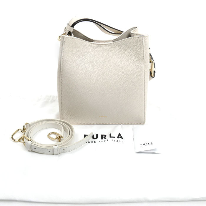 Furla フルラ ヌヴォラ 2Wayショルダーバッグ ホワイト WB01373 レディース【中古】