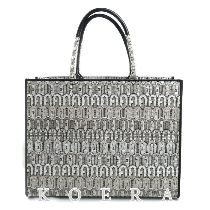 Furla フルラ オポチュニティ ラージ トートバッグ グレー系 WB00255 レディース【中古】【美品】