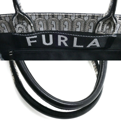 Furla フルラ オポチュニティ ラージ トートバッグ グレー系 WB00255 レディース【中古】【美品】