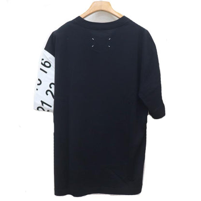 MAISON MARGIELA メゾンマルジェラ ビッグ ナンバリング ロゴ 半袖Ｔシャツ ブラック S50GC0562 S22816 44 メンズ【中古】