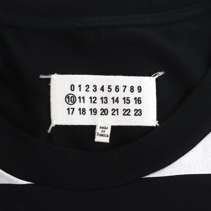 MAISON MARGIELA メゾンマルジェラ ビッグ ナンバリング ロゴ 半袖Ｔシャツ ブラック S50GC0562 S22816 44 メンズ【中古】