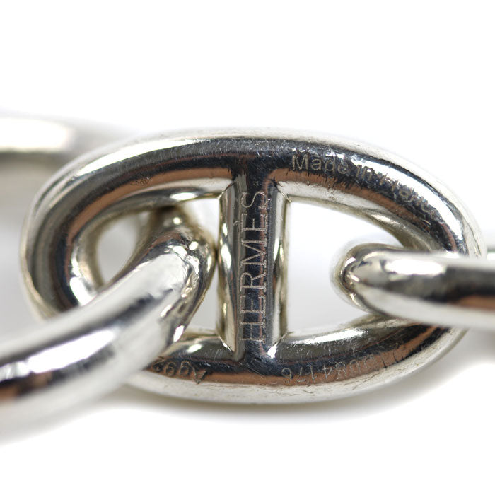 HERMES エルメス シルバー925 シェーヌダンクルGM ブレスレット 110.5g 12コマ メンズ【中古】