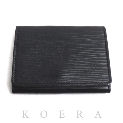 LOUIS VUITTON ルイ・ヴィトン アンヴェロップ カルト ドゥ ヴィジェット カードケース ブラック M56582 CA2117 ユニセックス【中古】