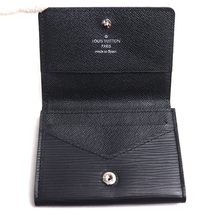 LOUIS VUITTON ルイ・ヴィトン アンヴェロップ カルト ドゥ ヴィジェット カードケース ブラック M56582 CA2117 ユニセックス【中古】