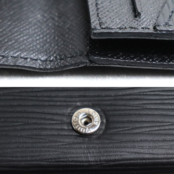 LOUIS VUITTON ルイ・ヴィトン アンヴェロップ カルト ドゥ ヴィジェット カードケース ブラック M56582 CA2117 ユニセックス【中古】