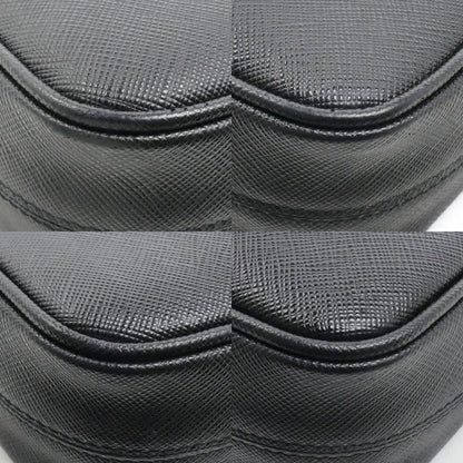 PRADA プラダ サフィアーノ ショルダーバッグ ブラック 2VH113 9Z2 DMP IC レディース【中古】