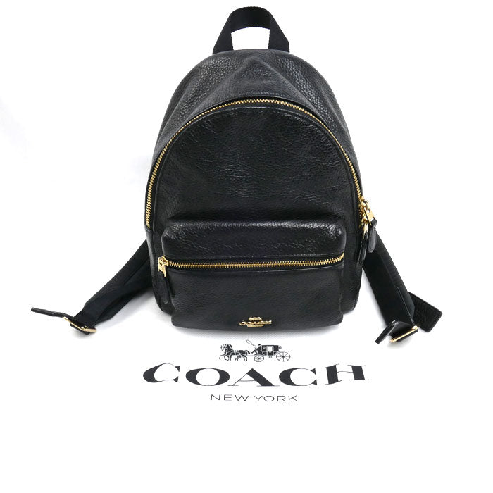 COACH コーチ ミニ チェリー バックパック リュック・デイパック ブラック F28995 レディース【中古】