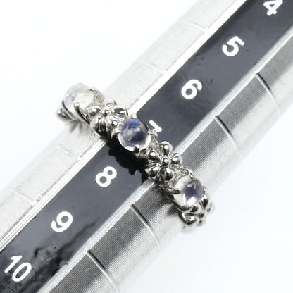 Pt900プラチナ リング・指輪 ムーンストーン 7号 3.2g レディース【中古】