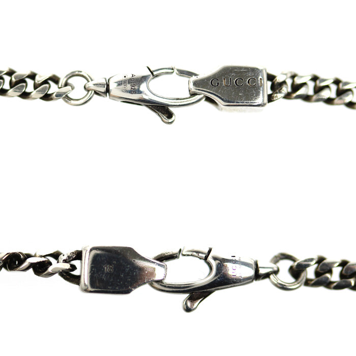 GUCCI グッチ シルバー925 インターロッキングG ブレスレット 678657 J8410 8191 5.3g ユニセックス【中古】