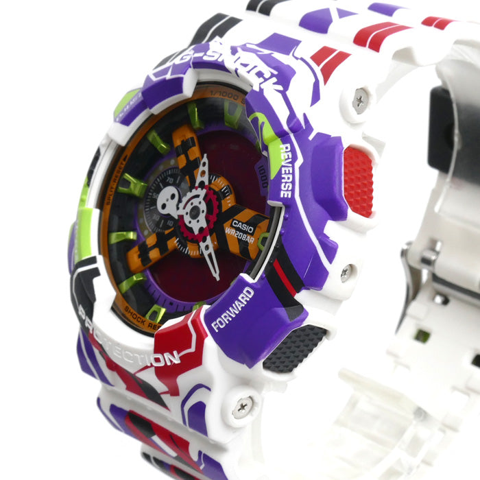 CASIO カシオ G-SHOCK エヴァンゲリオン 30th 腕時計 電池式 マルチカラー GA-110EVA30-7AJR メンズ【中古】【美品】