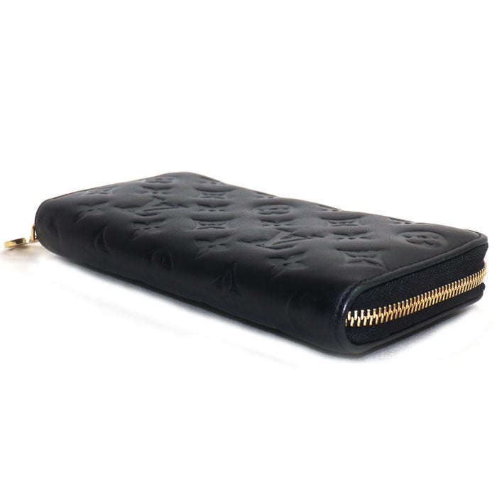 LOUIS VUITTON ルイ・ヴィトン ジッピーウォレット 長財布 モノグラムエンボス ノワール M81510 IC レディース【中古】