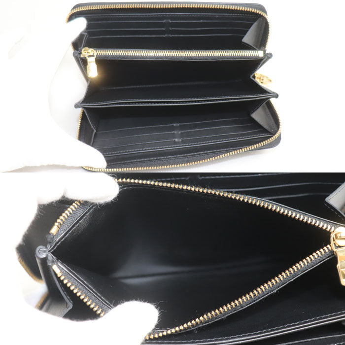 LOUIS VUITTON ルイ・ヴィトン ジッピーウォレット 長財布 モノグラムエンボス ノワール M81510 IC レディース【中古】