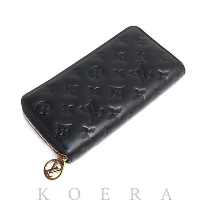LOUIS VUITTON ルイ・ヴィトン ジッピーウォレット 長財布 モノグラムエンボス ノワール M81510 IC レディース【中古】