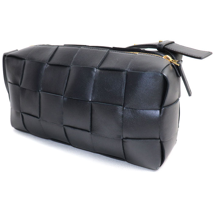 BOTTEGAVENETA ボッテガヴェネタ ブリック カセット ショルダーバッグ ブラック 709360 IC レディース【中古】