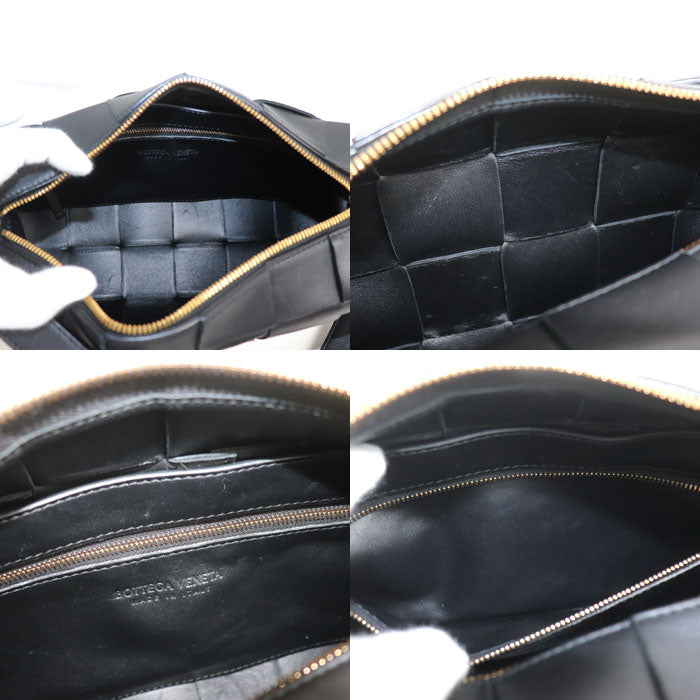 BOTTEGAVENETA ボッテガヴェネタ ブリック カセット ショルダーバッグ ブラック 709360 IC レディース【中古】