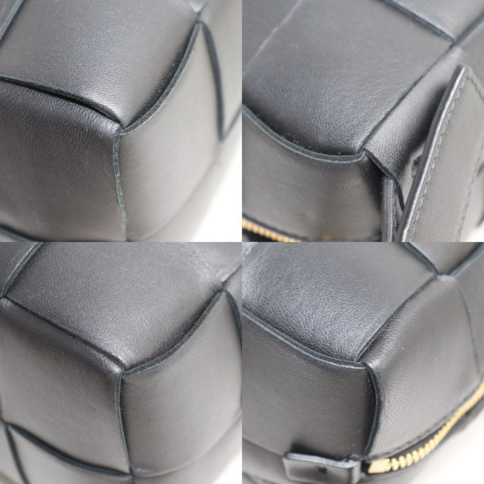 BOTTEGAVENETA ボッテガヴェネタ ブリック カセット ショルダーバッグ ブラック 709360 IC レディース【中古】