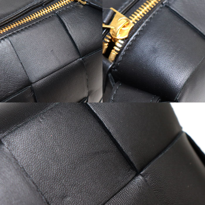 BOTTEGAVENETA ボッテガヴェネタ ブリック カセット ショルダーバッグ ブラック 709360 IC レディース【中古】
