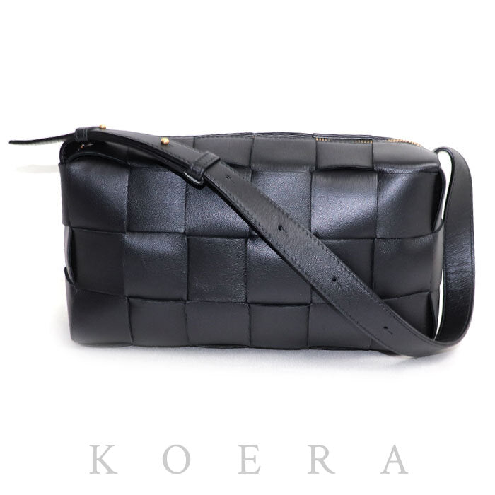 BOTTEGAVENETA ボッテガヴェネタ ブリック カセット ショルダーバッグ ブラック 709360 IC レディース【中古】