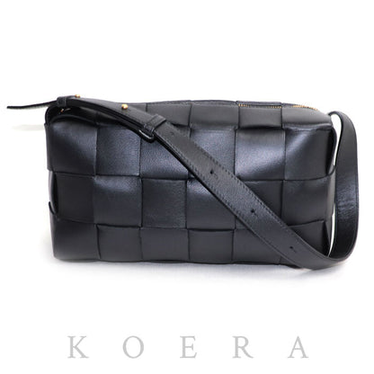 BOTTEGAVENETA ボッテガヴェネタ ブリック カセット ショルダーバッグ ブラック 709360 IC レディース【中古】
