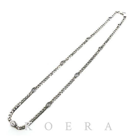 GUCCI グッチ シルバー925 インターロッキングG ネックレス 678661 19.5g 50cm ユニセックス【中古】