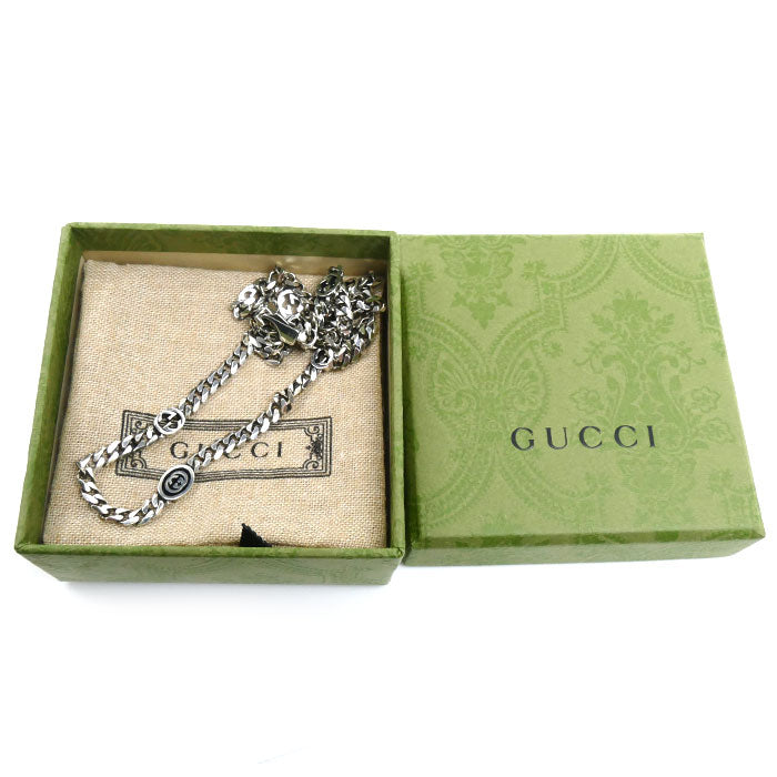 GUCCI グッチ シルバー925 インターロッキングG ネックレス 678661 19.5g 50cm ユニセックス【中古】