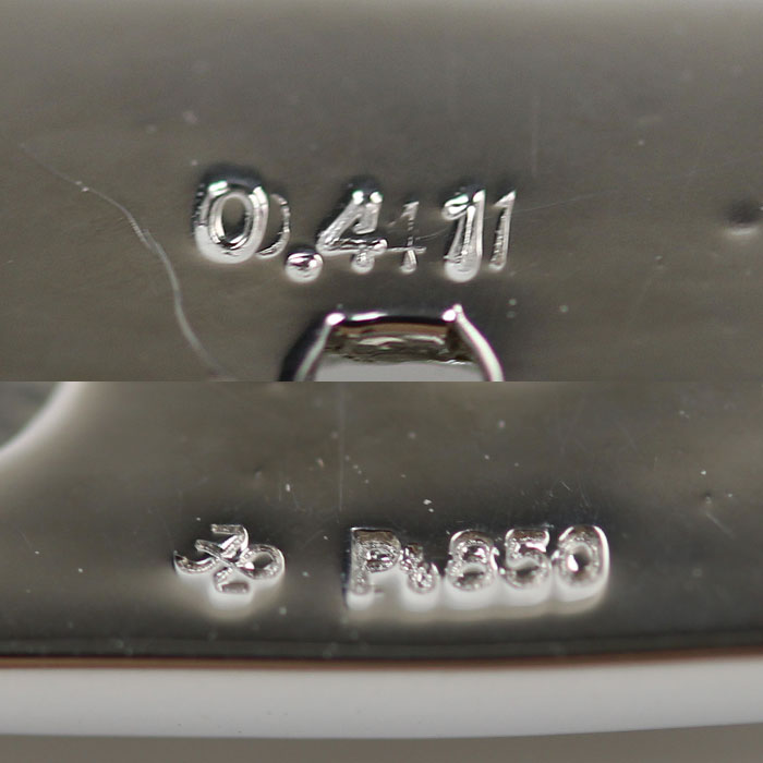 Pt850プラチナ ブレスレット ダイヤモンド0.41ct 62.2g 20.5cm メンズ【中古】