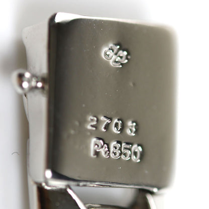 Pt850プラチナ ブレスレット ダイヤモンド0.41ct 62.2g 20.5cm メンズ【中古】