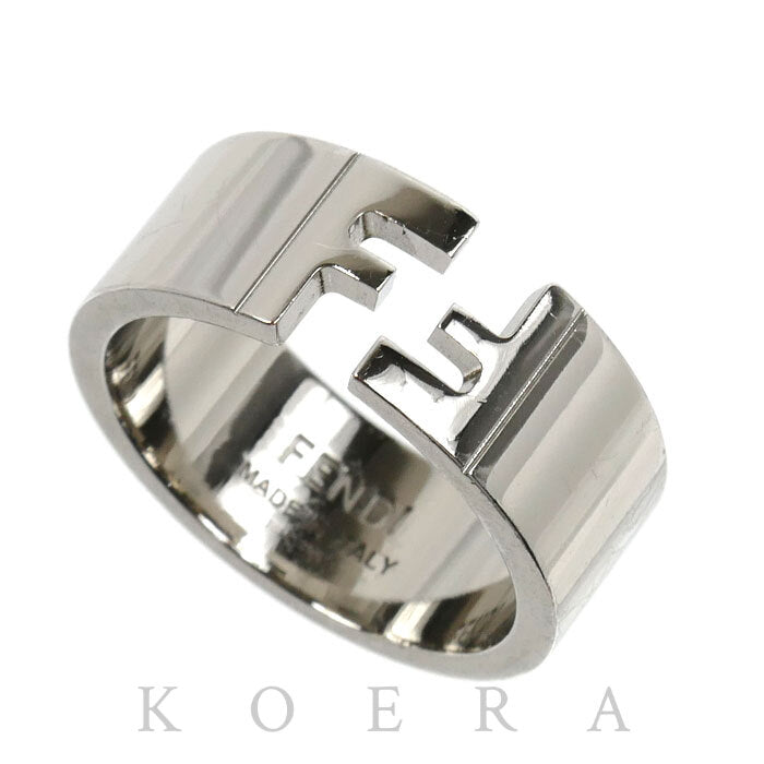 FENDI フェンディ ブロンズ FFロゴ リング・指輪 7AJ193B08F0TH0 22号 メンズ【中古】