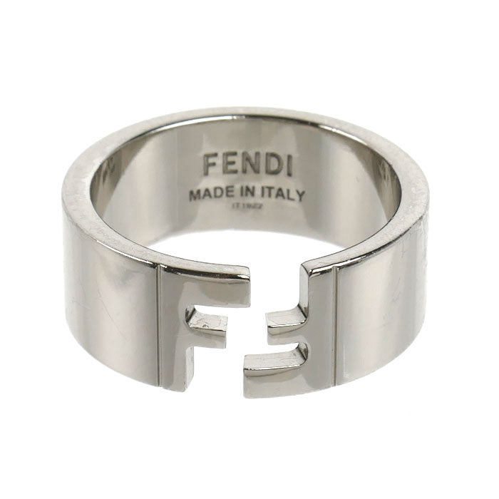FENDI フェンディ ブロンズ FFロゴ リング・指輪 7AJ193B08F0TH0 22号 メンズ【中古】