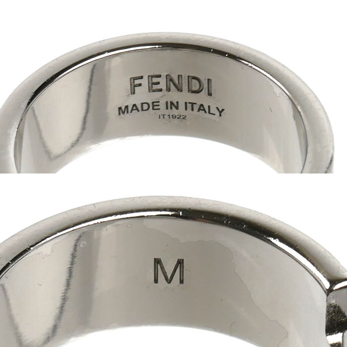 FENDI フェンディ ブロンズ FFロゴ リング・指輪 7AJ193B08F0TH0 22号 メンズ【中古】