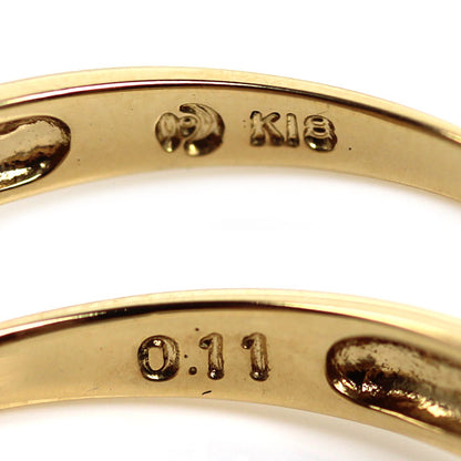 TASAKI タサキ K18YG イエローゴールド リング・指輪 パール約6.5mm ダイヤモンド0.11ct 10.5号 2.5g レディース【中古】