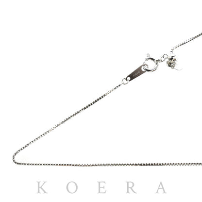 K18WG ホワイトゴールド ネックレス ベネチアン 1.8g ～45cm レディース【中古】