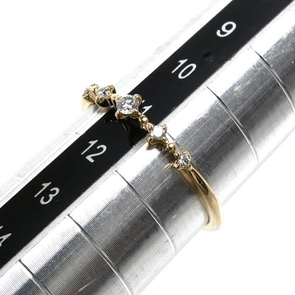 jupiter ジュピター K10YG イエローゴールド リング・指輪 ダイヤモンド0.06ct 11号 0.8g レディース【中古】