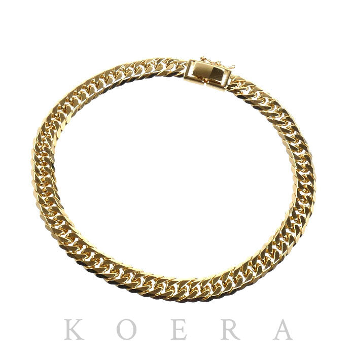 18Kゴールド ブレスレット(訳あり) 18金 4ライン ブレスレット 18cm / K18 Four line bracelet 18cm 品番
