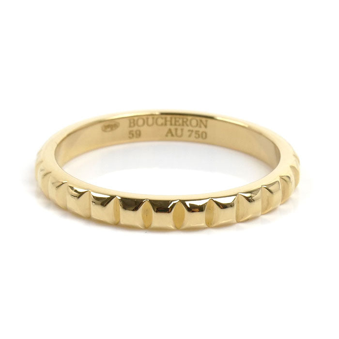 Boucheron ブシュロン K18YG イエローゴールド クルドパリ ミディアム リング・指輪 JAL00008 18.5号 59 3.9g メンズ【中古】