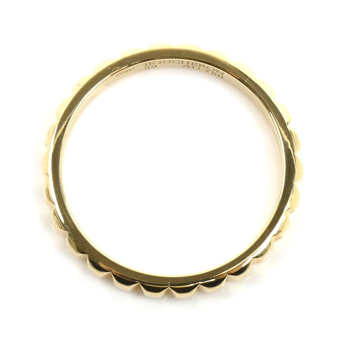 Boucheron ブシュロン K18YG イエローゴールド クルドパリ ミディアム リング・指輪 JAL00008 18.5号 59 3.9g メンズ【中古】