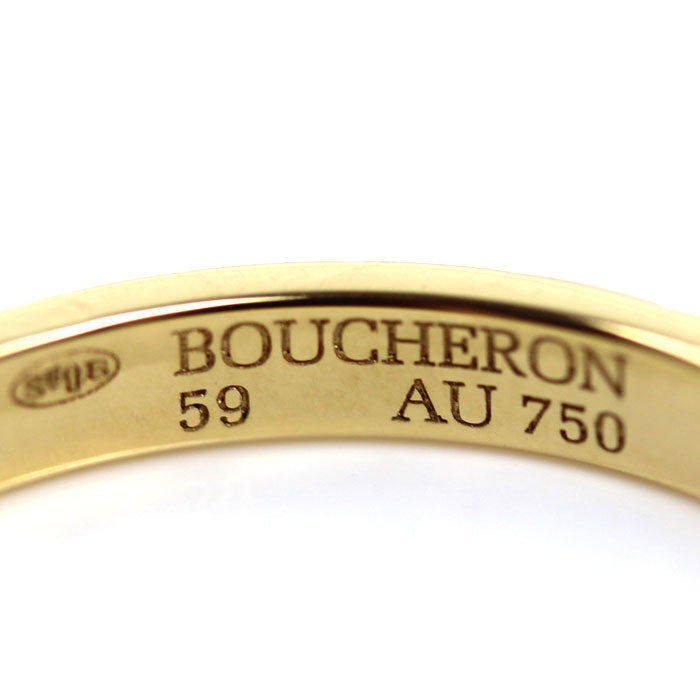 Boucheron ブシュロン K18YG イエローゴールド クルドパリ ミディアム リング・指輪 JAL00008 18.5号 59 3.9g メンズ【中古】