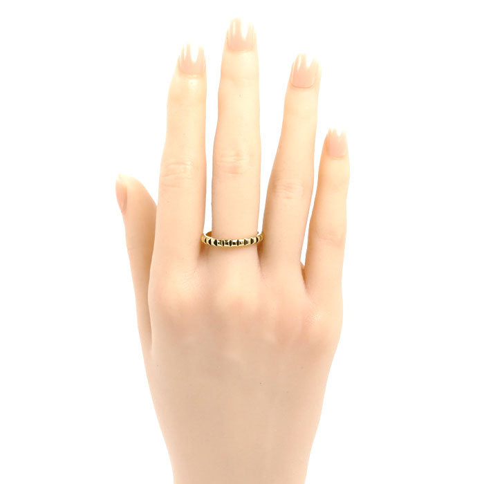 Boucheron ブシュロン K18YG イエローゴールド クルドパリ ミディアム リング・指輪 JAL00008 18.5号 59 3.9g メンズ【中古】