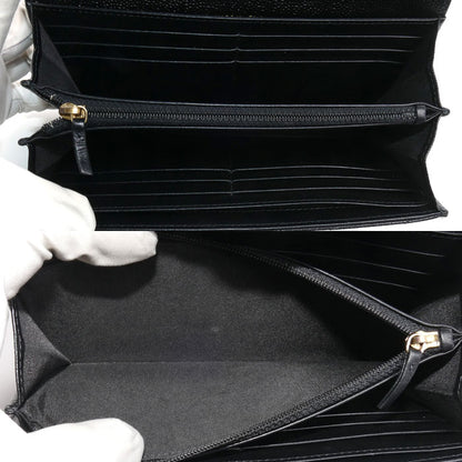 CHANEL シャネル マトラッセ ロングフラップウォレット 長財布 ブラック AP1723 レディース【中古】