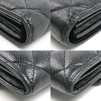 CHANEL シャネル マトラッセ ロングフラップウォレット 長財布 ブラック AP1723 レディース【中古】
