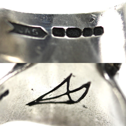 CRAZY PIG クレイジーピッグ シルバー925 ギャロウズ・スカル ２連リング リング・指輪 19号 44.1g メンズ【中古】