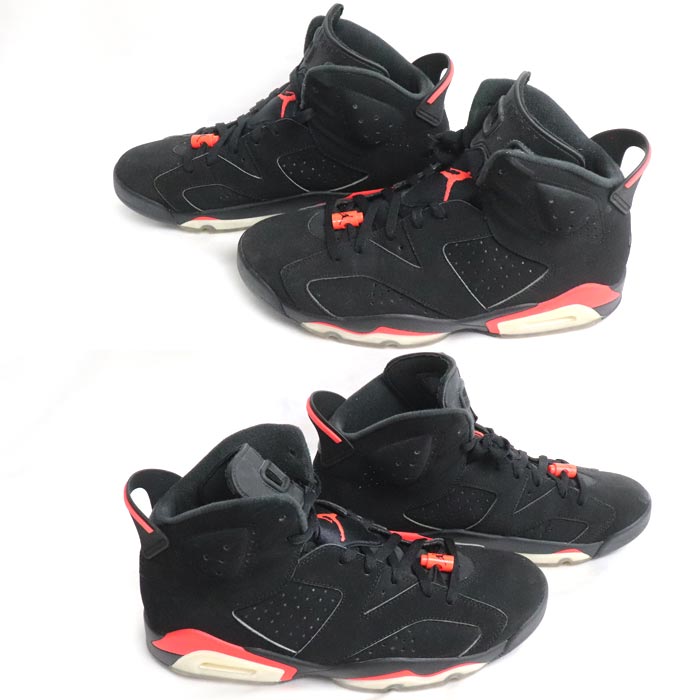 NIKE ナイキ エアジョーダン 6 レトロOG スニーカー ブラック 384664-060 30cm メンズ【中古】
