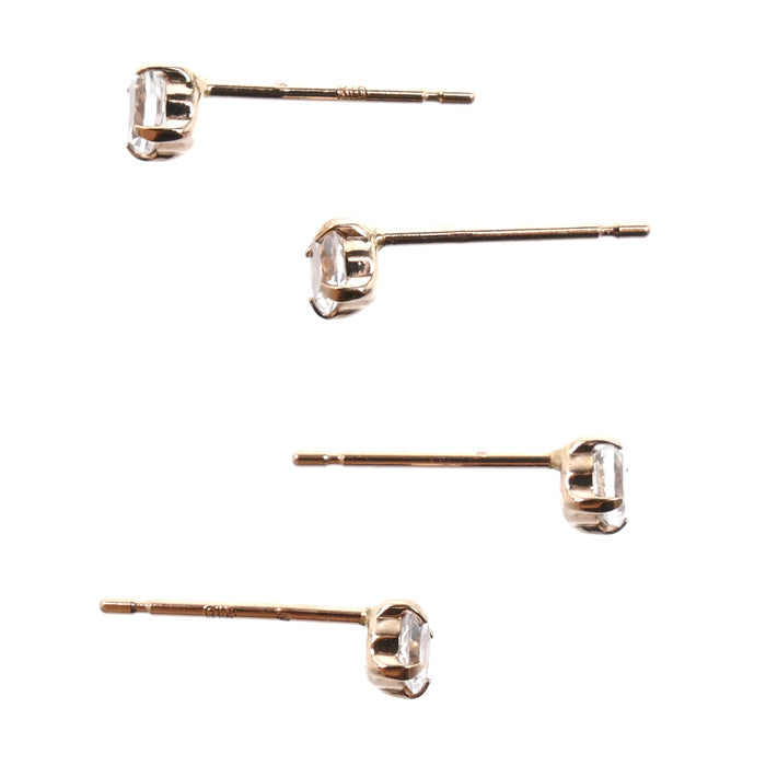 組曲 クミキョク K10PG ピンクゴールド ピアス 0.8g ロング レディース【中古】