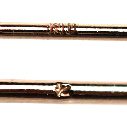 組曲 クミキョク K10PG ピンクゴールド ピアス 0.8g ロング レディース【中古】