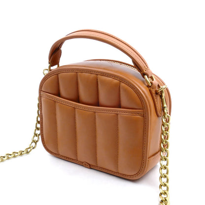 COACH コーチ ランチボックス トップハンドル 2Wayショルダーバッグ ブラウン C4678 レディース【中古】【美品】